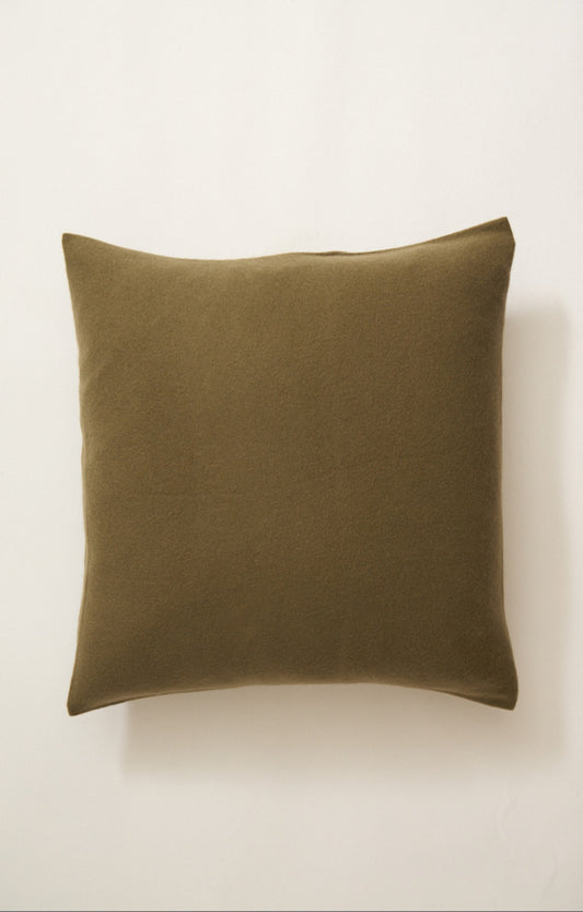 Uno Cashmere Cushion Cover in Moss