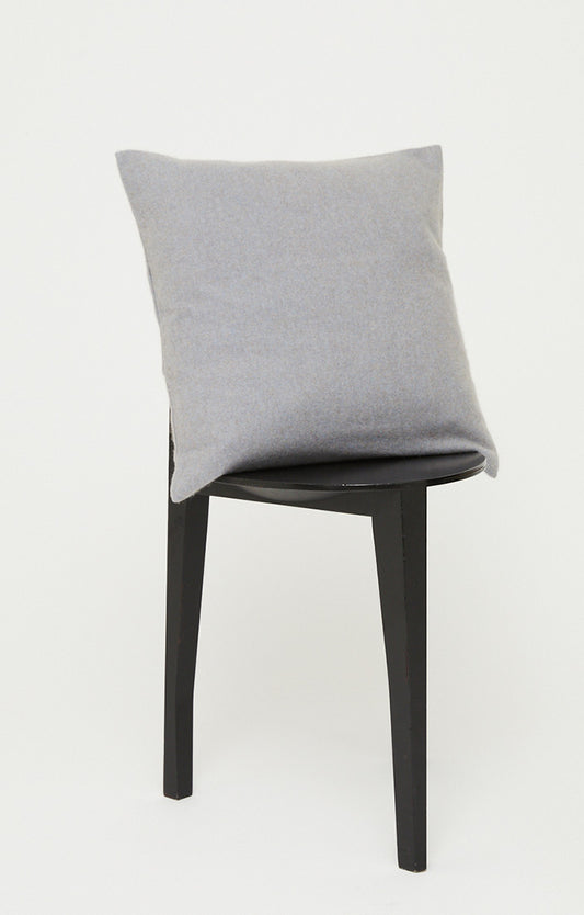 Uno Cashmere Cushion Cover in Blue & Taupe