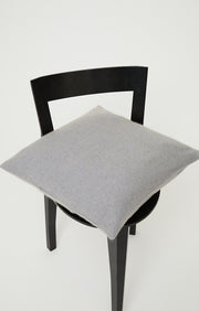Uno Cashmere Cushion Cover in Blue & Taupe