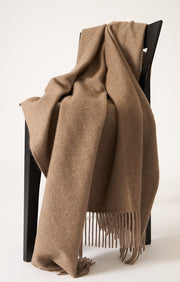 Uno Cashmere Throw in Taupe