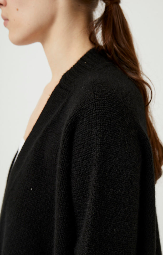 Aire Cashmere Cardigan in Black