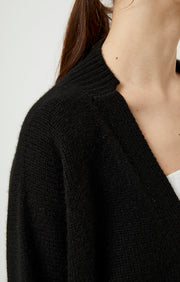Aire Cashmere Cardigan in Black