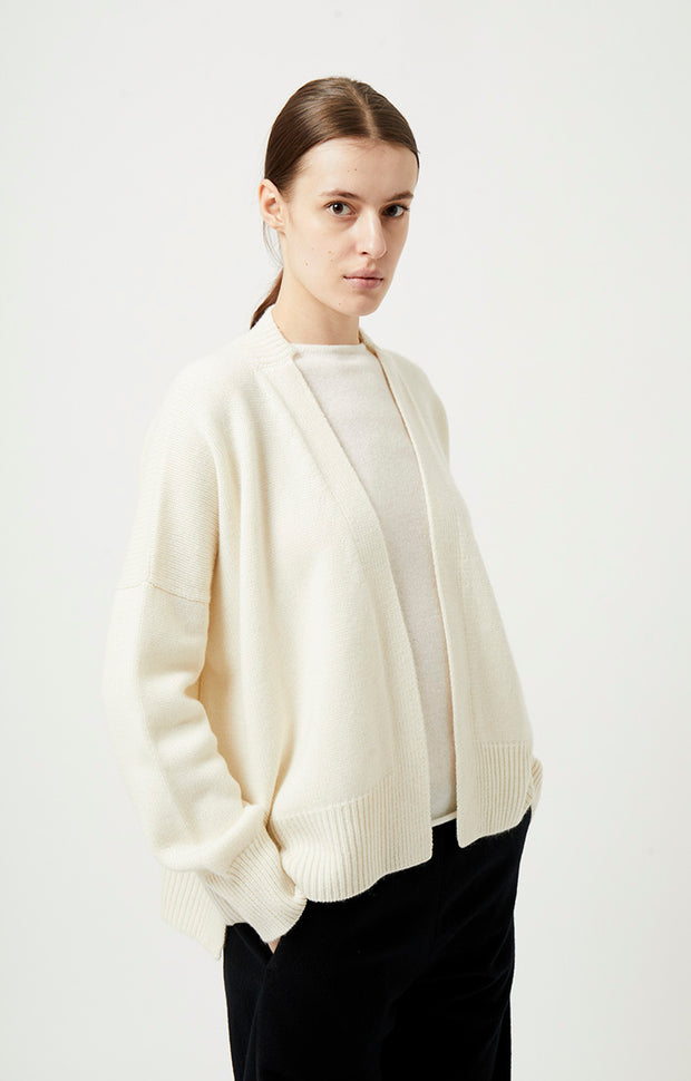 Aire Cashmere Cardigan in Ivory