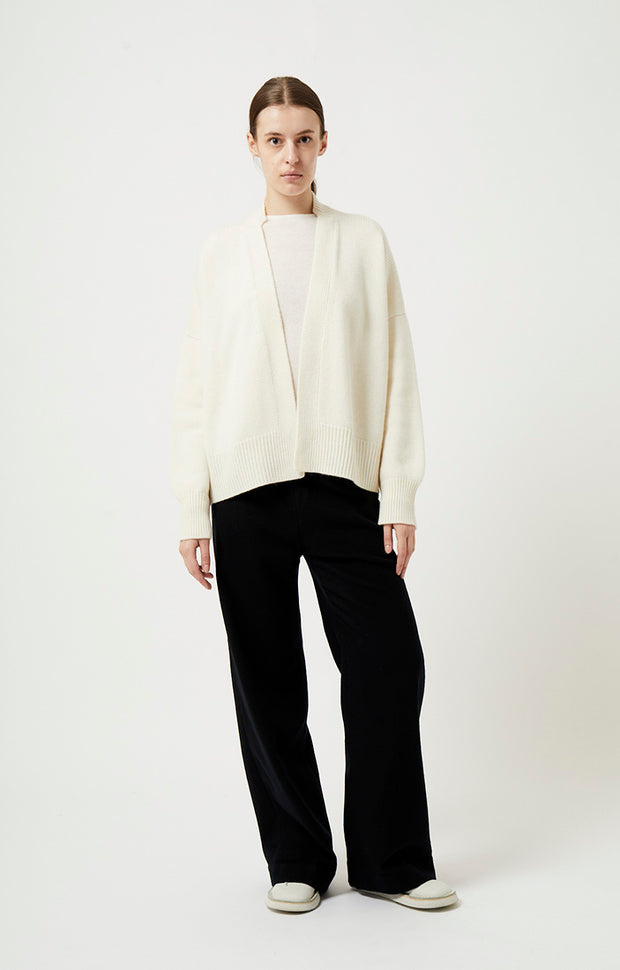 Aire Cashmere Cardigan in Ivory