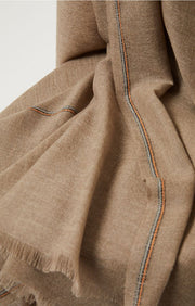 Komo Cashmere Travel Throw in Taupe
