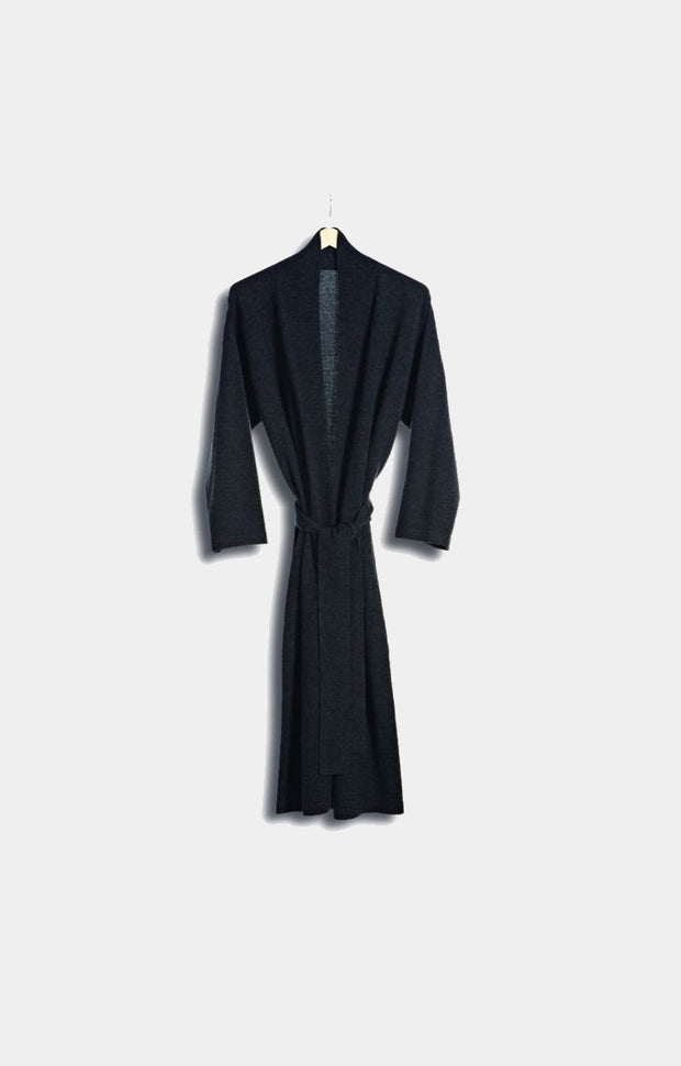 Legere Dressing Gown in Charcoal