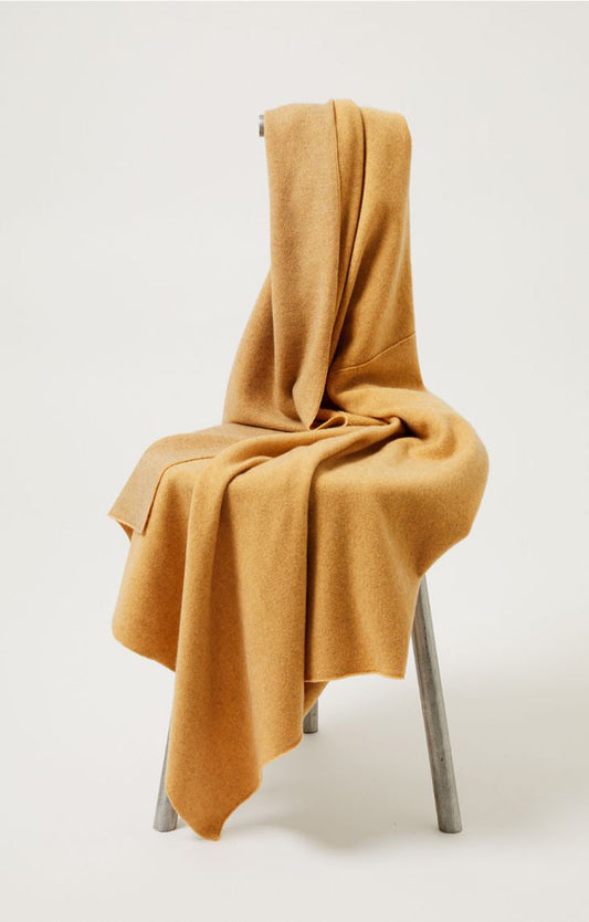 Manda Cashmere Throw in Ray & Taupe