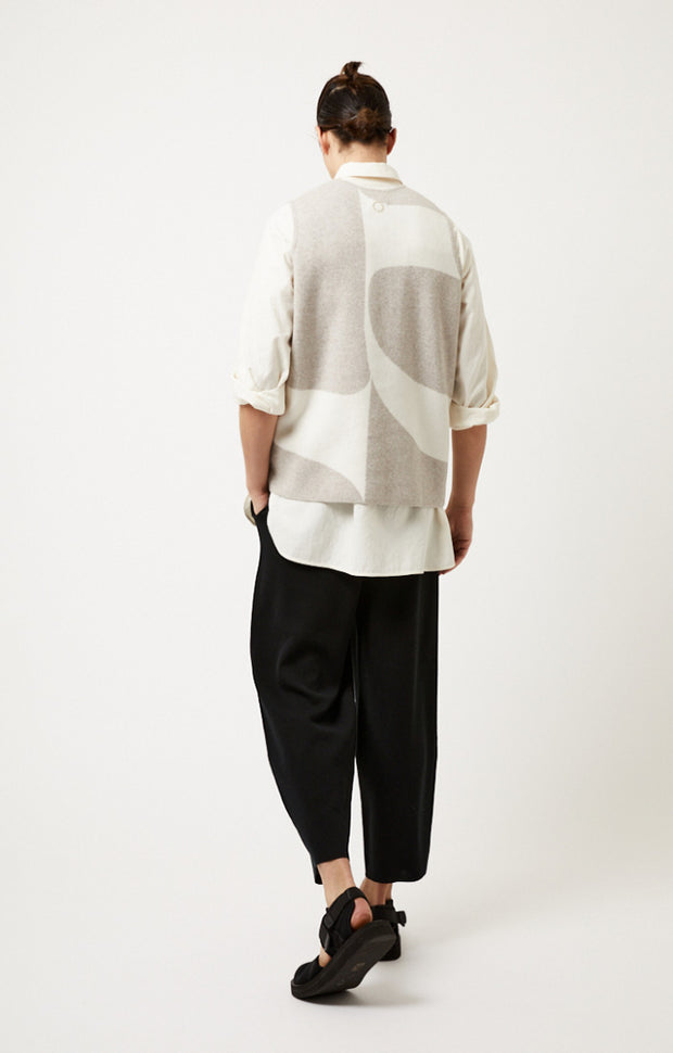 Onon Cashmere Top in Feather & Ivory