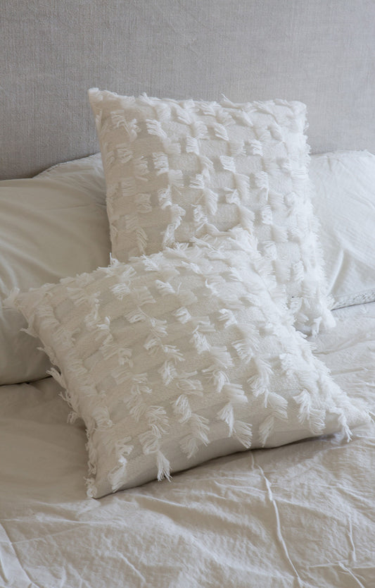 Seren Cushion Cover in Ivory